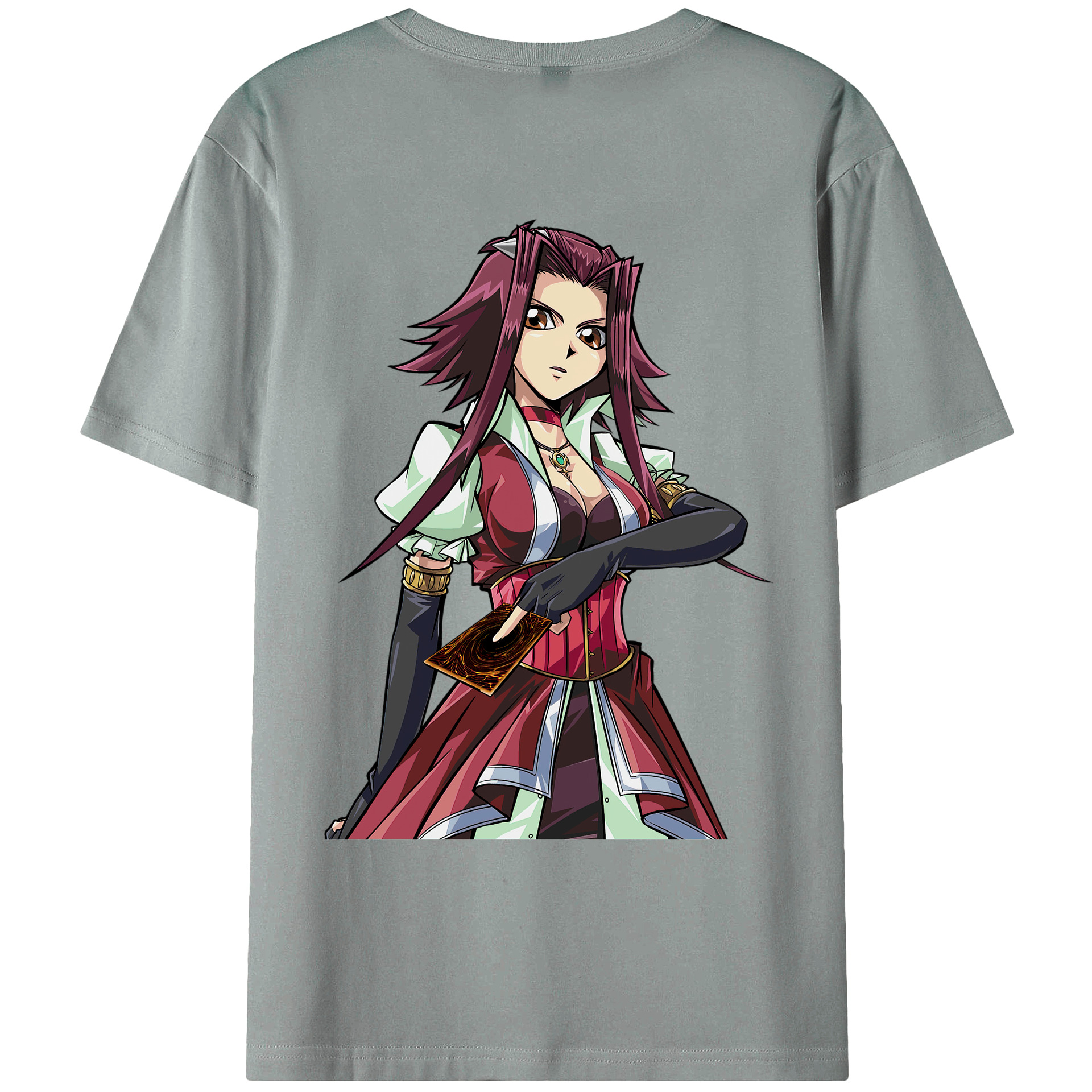 （画像用） 遊☆戯☆王 Yu-Gi-Oh! 綿100％ メンズ半袖Tシャツ（バックプリント） 通気性